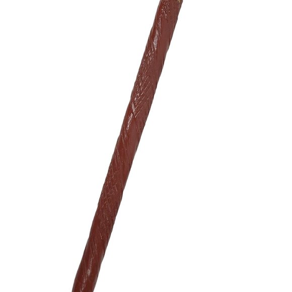 Vintage Wood Carved Walking Stick 36.75" Cane Reddish Brown - Picture 3 of 10